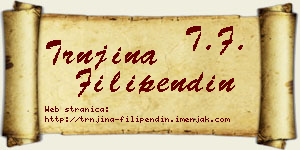 Trnjina Filipendin vizit kartica